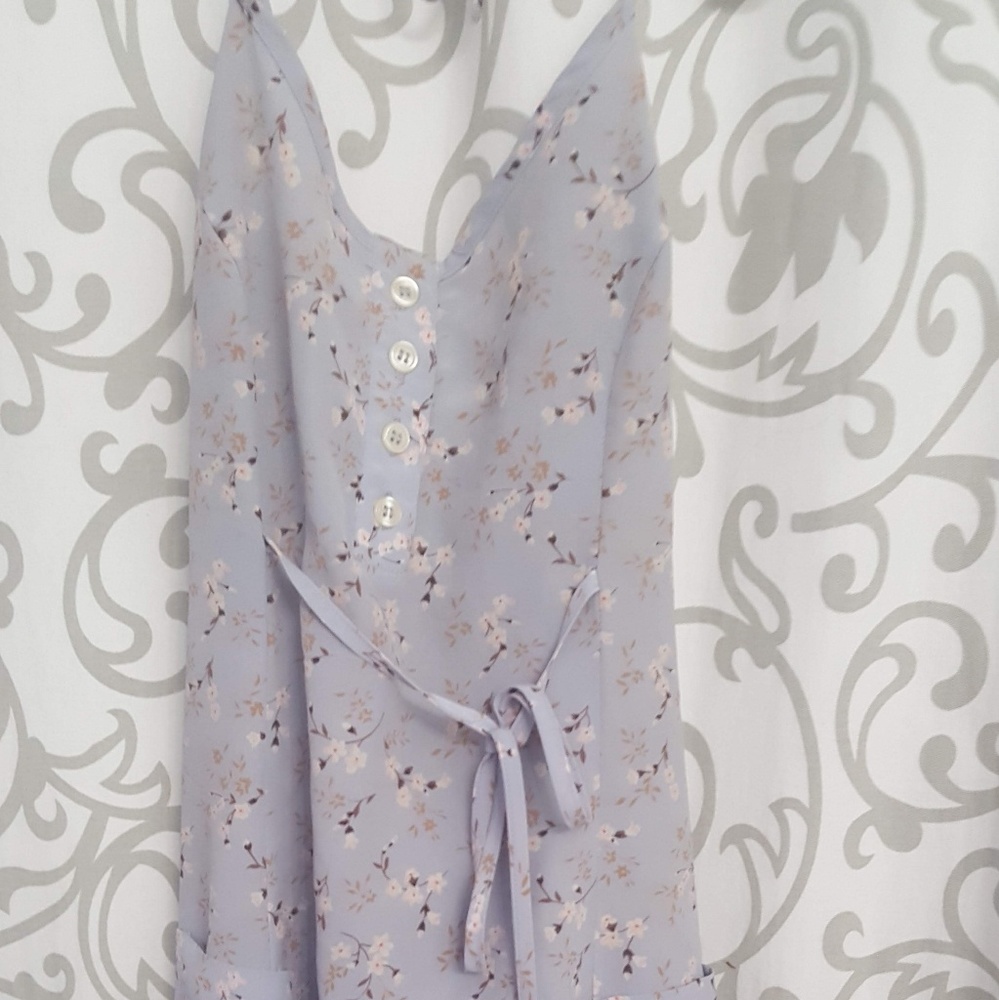 Gorgeous Esprit powder blue sundress front pockets